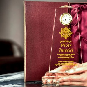 Statuetka z zegarem dla policjanta — zdjęcie 7