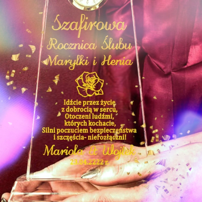 Elegancki i niepowtarzalny prezent na rocznicę ślubu - personalizowane życzenia w cenie - dla rodziców dziadków znajomych teściów 0223W54d.jpg