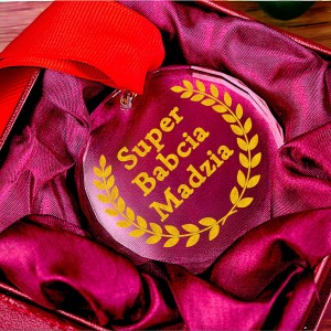 Medal kryształowy na Dzień Babci