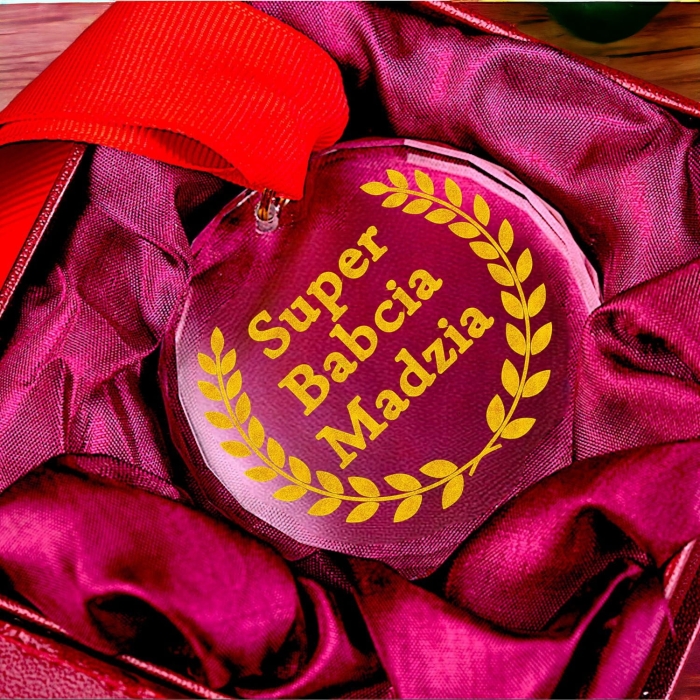 Medal kryształowy na Dzień Babci