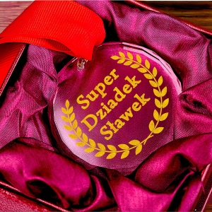Medal kryształowy prezent na dzień Dziadka Ojca Faceta Chłopaka - pudełko w cenie - pełna personalizacja 0267W25a2.jpg