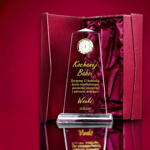 Podziękowanie dla Babci na Wesele Dzień Babci Prezent Upominek z Zegarkiem dla Twoich Bliskich - etui w cenie