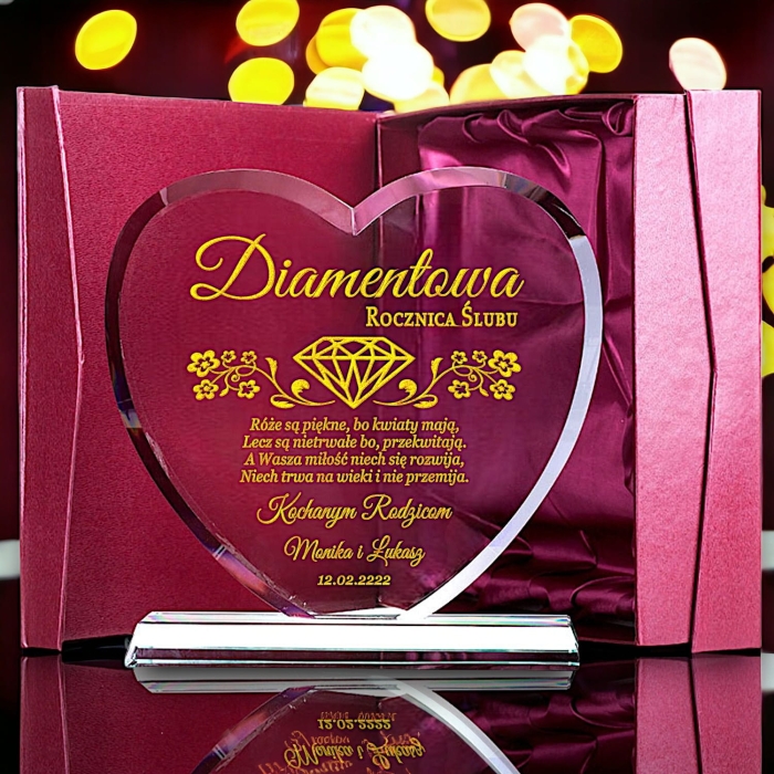 Serce na diamentową rocznicę ślubu — zdjęcie 5