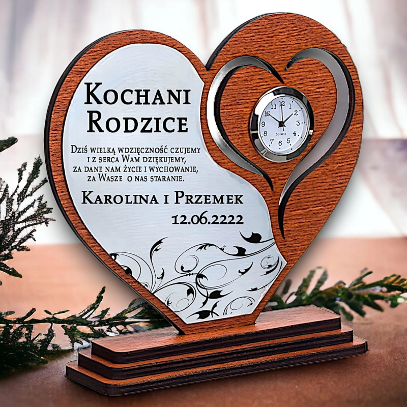 Serce z grawerem na ślub i wesele — zdjęcie 4