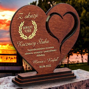Statuetka serce na rocznicę ślubu — zdjęcie 6