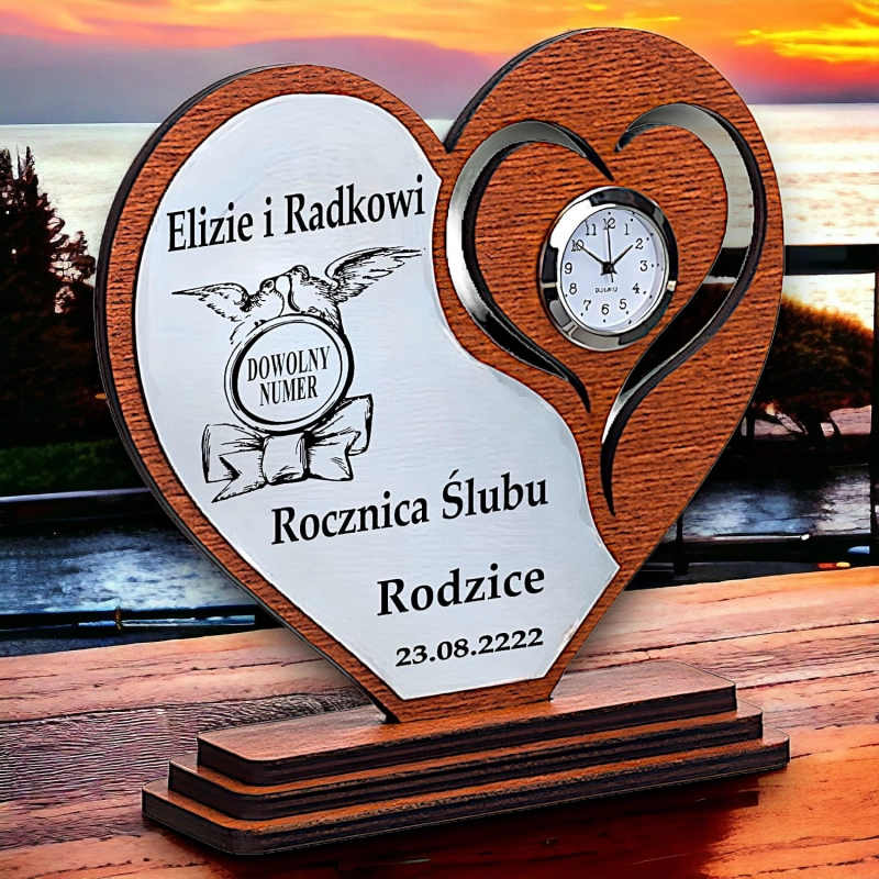 Upominek na Rocznicę Ślubu Wesele dla Twoich Bliskich - Rodziców Rocznica Ślubu Złota Szafirowa Diamentowa własne życzenia w cenie 0184AW08b.jpg