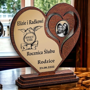 Upominek na Rocznicę Ślubu Wesele dla Twoich Bliskich - Rodziców Rocznica Ślubu Złota Szafirowa Diamentowa własne życzenia w cenie 0184BW08b.jpg