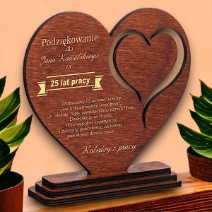 Podziękowanie dla Pracownika Szefa Współpracownika - z okazji Lat Pracy odejścia na Emeryturę Awans - dowolny grawer zegar złoty srebrny 0184CW28b.jpg