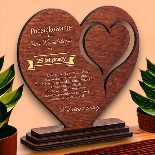 Podziękowanie dla Pracownika Szefa Współpracownika - z okazji Lat Pracy odejścia na Emeryturę Awans - dowolny grawer zegar złoty srebrny 0184CW28b.jpg