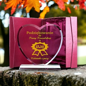 Szklana Statuetka - Podziękowanie Gratulacje Awans Emerytura Lata Pracy - dla Pracownika Kolegi Koleżanki Szefa Współpracownika - Dowolny Grawer 0236W38b.jpg
