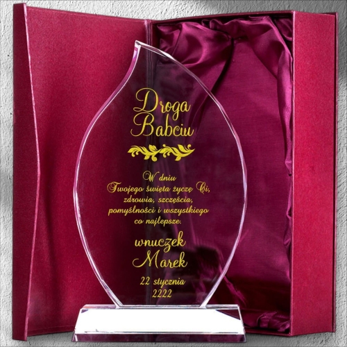 Prezent dla Dziadków Babci - podziękowanie lub upominek na dzień Babci - Twój grawer w cenie!