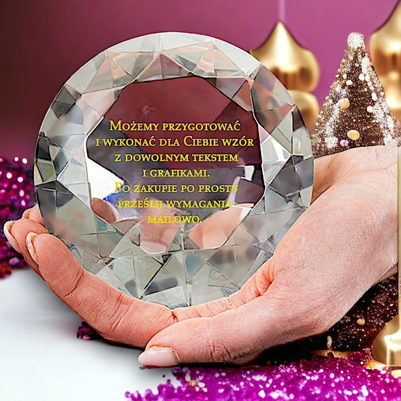 Kryształowy Diament na podziękowanie nagrodę prezent dla dowolnej osoby okazji czy firmy - piękne ozdobne opakowanie w cenie - możliwość dostosowania graweru do okazji i osoby 0320W00c.jpg