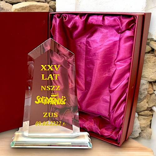 Nagroda Trofeum Prezent dla Działacza Działaczki Związku Zawodowego Solidarność ZUS KAS Upominek dla urzędnika 