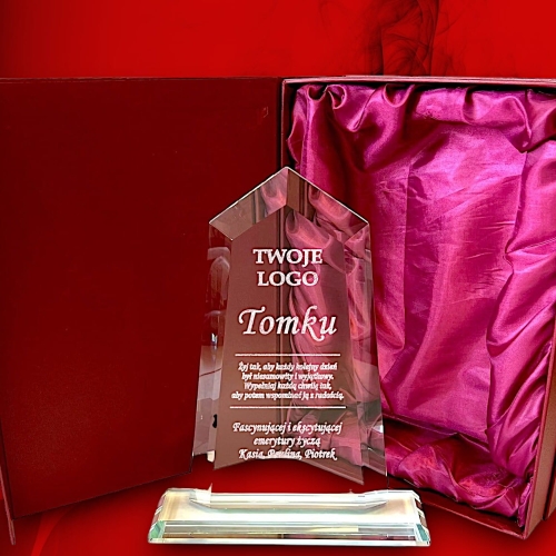 Upominek biznesowy dla Szefa Kierownika Lidera Emeryta - wysokiej jakości wykonanie - grawer i etui w cenie