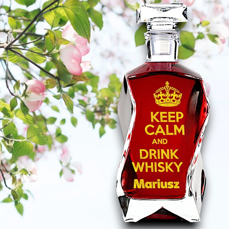 Karafka na whisky i wódkę z grawerem — zdjęcie 12