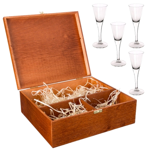 Zestaw I - karafka + etui drewniane + 4 kieliszki + wełna drzewna I.jpg