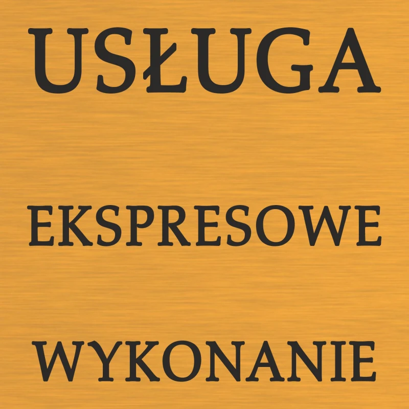 Ekspresowe wykonanie