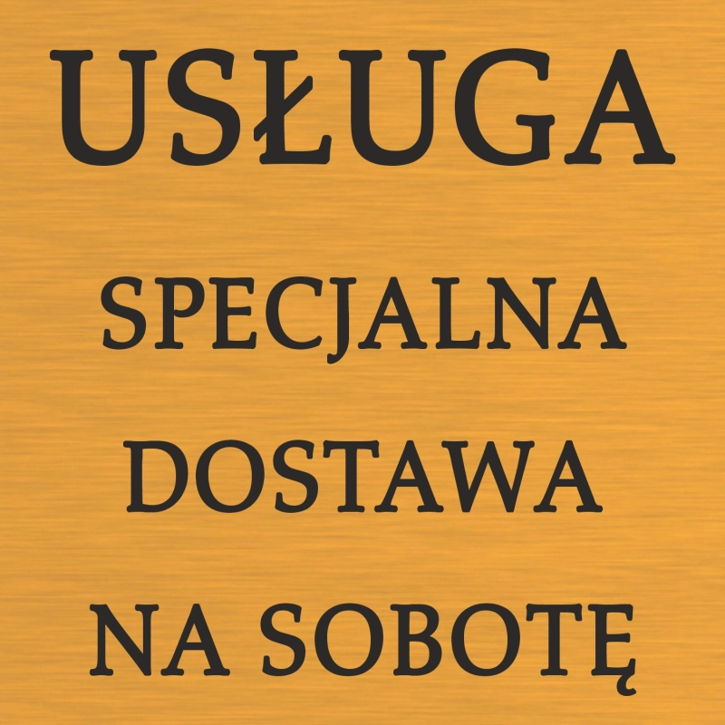 Dostawa kurierem na SOBOTĘ