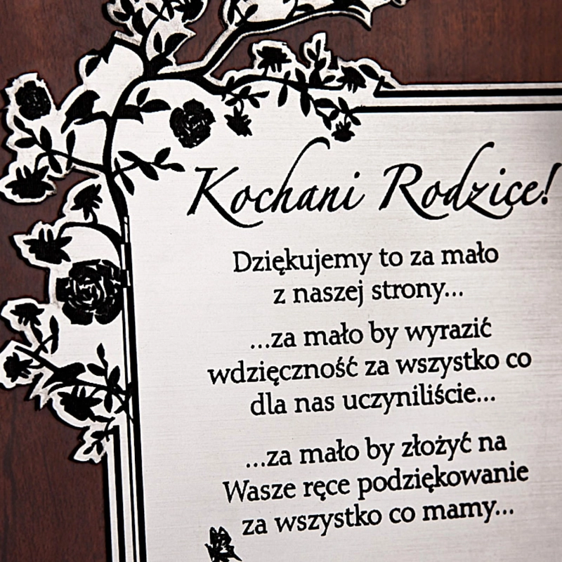 Grawerowane podziękowania prezent upominek dla rodziców  dziadków świadków dyplom A5 0034g.jpg