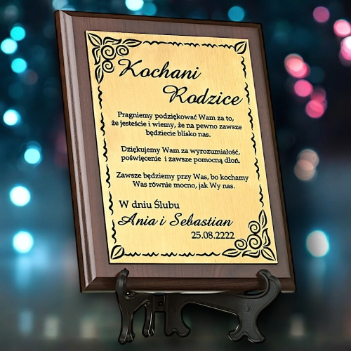 Grawerowany dyplom podziękowanie prezent upominek firmowy biznesowy prezent dla firmy prezesa pracodawcy pracownika