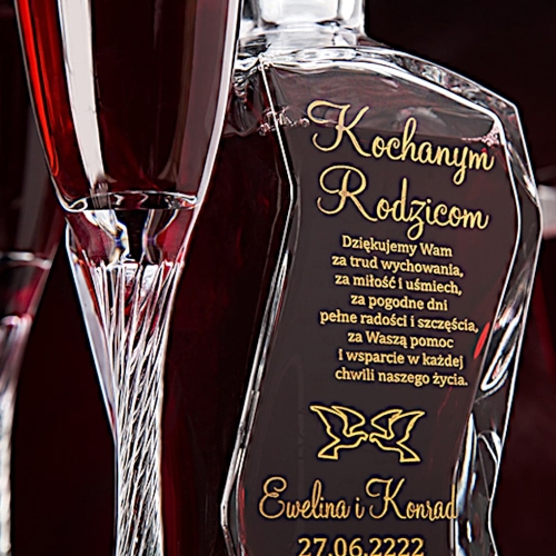 Wyrafinowana grawerowana karafka podziękowania dla rodziców prezent na urodziny 0144g.jpg