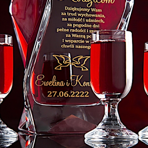 Wyrafinowana grawerowana karafka podziękowania dla rodziców prezent na urodziny 0144k.jpg