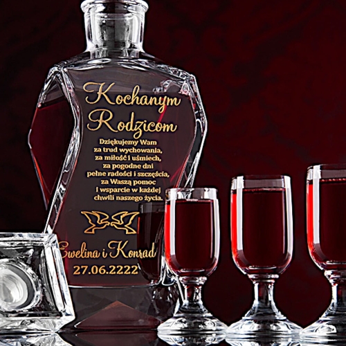 Wyrafinowana grawerowana karafka podziękowania dla rodziców prezent na urodziny 0144l.jpg