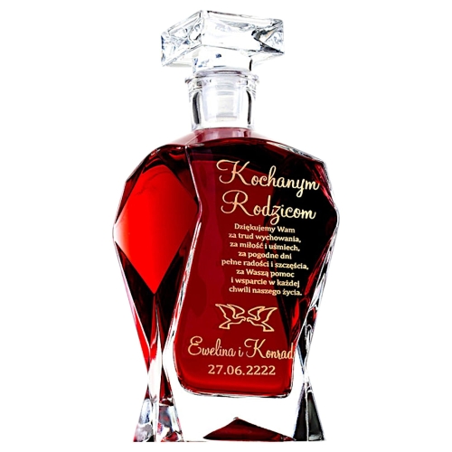 Wyrafinowana grawerowana karafka podziękowania dla rodziców prezent na urodziny 0144m.jpg