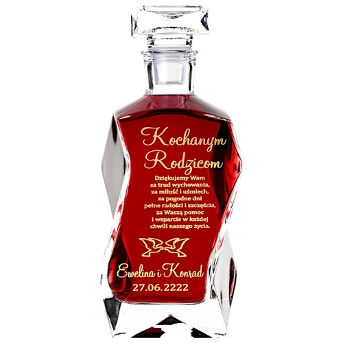 Wyrafinowana grawerowana karafka podziękowania dla rodziców prezent na urodziny 0144n.jpg