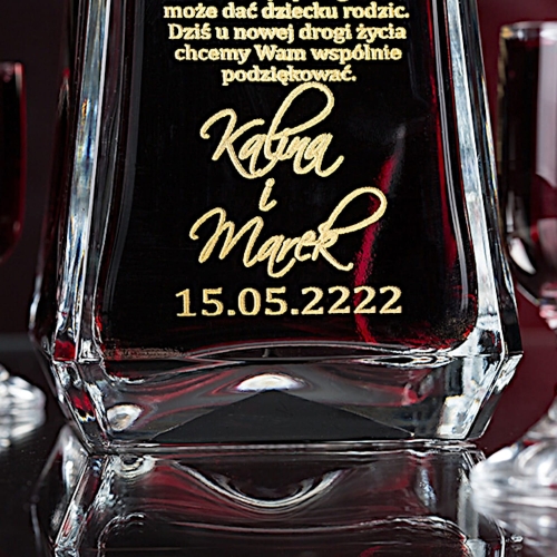 Grawerowana karafka na alkohol whiskey whisky likier wódkę nalewkę prezent na 1-99 urodziny rocznicę ślubu jubileusz odejście z pracy upominek biznesowy 0199b.jpg