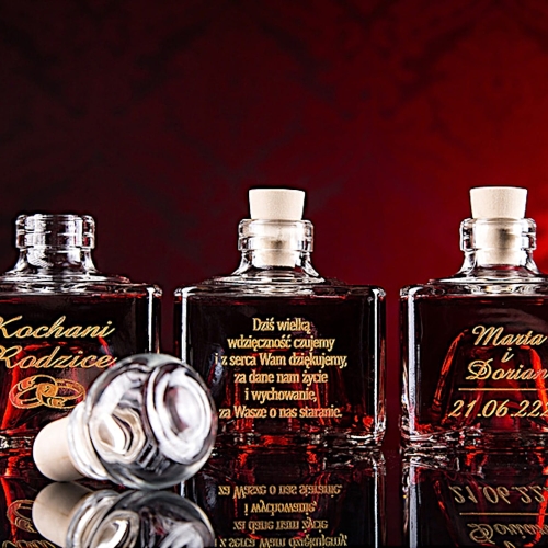 POTRÓJNA Karafka z grawerem ekskluzywny prezent NA 1-99 Urodziny Jubileusz Rocznicę Ślubu alkohol whiskey whisky likier koniak armaniak gin wódka nalewka likier  0224c.jpg