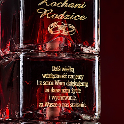 POTRÓJNA Karafka z grawerem ekskluzywny prezent NA 1-99 Urodziny Jubileusz Rocznicę Ślubu alkohol whiskey whisky likier koniak armaniak gin wódka nalewka likier  0224d.jpg
