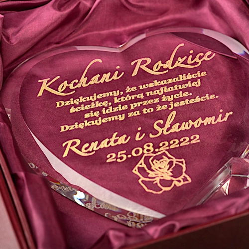 Kryształowe serce statuetka na 1-99 urodziny jubileusz złote srebrne diamentowe rubinowe koralowe szmaragdowe gody rocznica ślubu dla rodziców dzieci dziadków znajomych przyjaciół 0275c.jpg