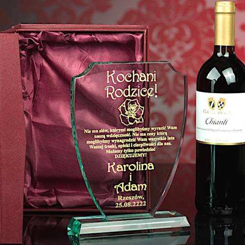 Upominek biznesowy - dla szefa pracownika firmy współpracującej - podziękowanie za współpracę statuetka trofeum sportowe tarcza