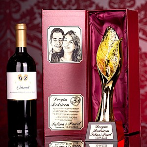 Złoty liść statuetka trofeum — zdjęcie 5