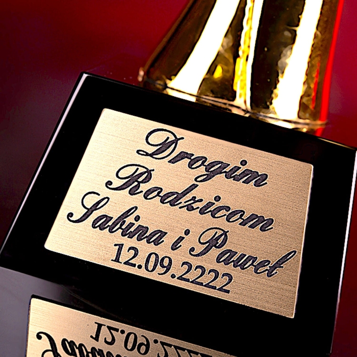 Złoty liść statuetka trofeum — zdjęcie 6