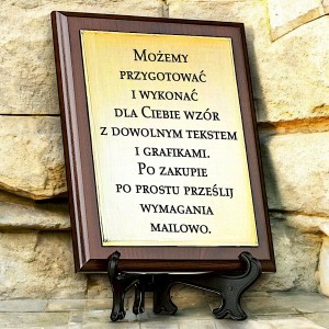 Dyplom A4 ze stojakiem na zawody