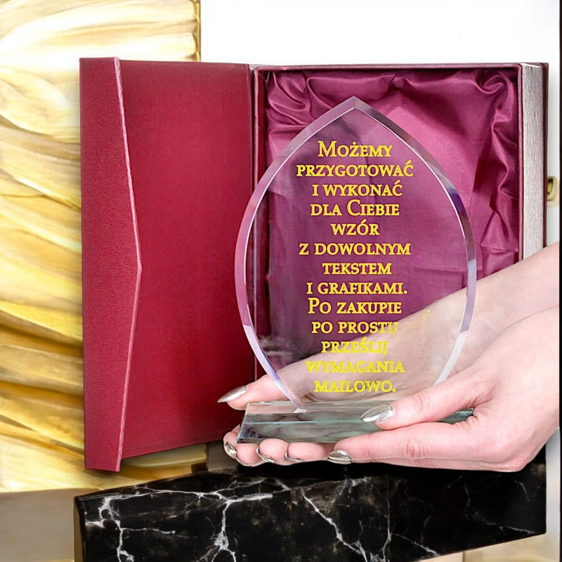 Nagroda za Osiągnięcia Trofeum za Zwycięstwo w Zawodach Sportowych - dowolny grawer w cenie + etui prezentowe puchar dyplom statuetka  0235W47c.jpg