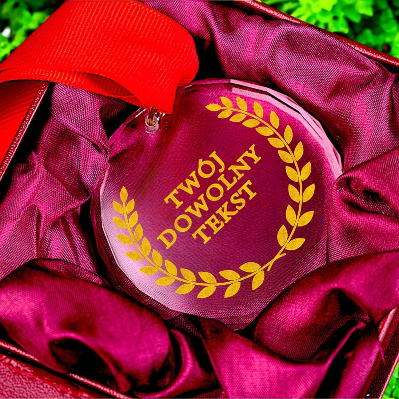 Medal Kryształowy na Zawody Sportowe do Szkoły Przedszkola Akademii Sportowej - dowolny grawer i etui w cenie 0267W26b.jpg
