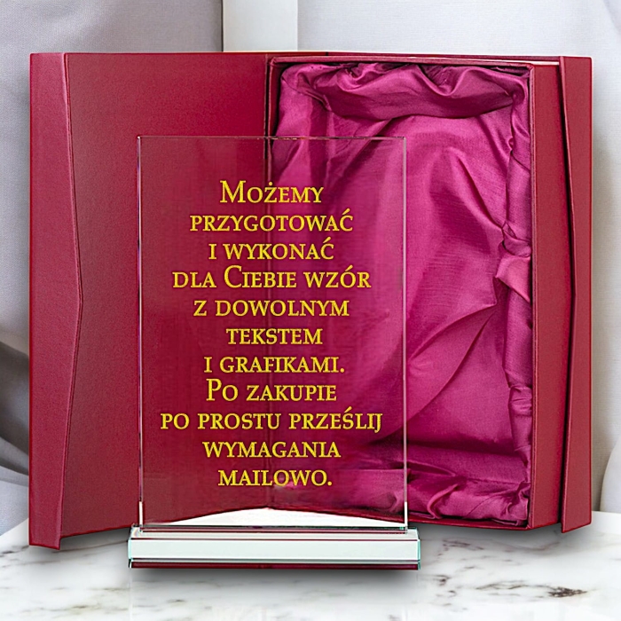Kryształ dla strażaka na emeryturę