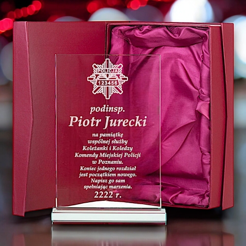 Prezent dla Policjanta Policjantki Aspiranta Komisarza Komendanta odejście z pracy emerytura upominek firmowy urodziny 0277W55b.jpg