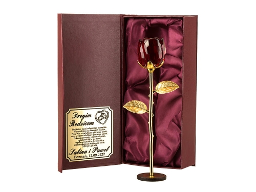 Grawerowane etui stojak kryształowa wieczna róża prezent podziękowanie dla rodziców dziadków chrzestnych Prezent na Walentynki Dzień Kobiet Babci Matki  0268g.jpg