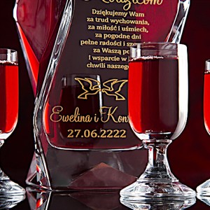 Karafka podziękowanie dla rodziców 144b — zdjęcie 7