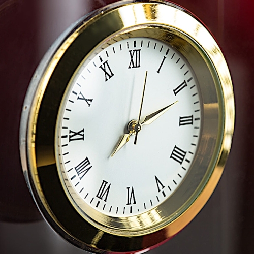 Grawerowana statuetka z zegarkiem kryształ z etui prezent dla rodziców dziadków chrzestnych znajomych na rocznicę ślubu 1-99 jubileusz urodziny 0223j.jpg