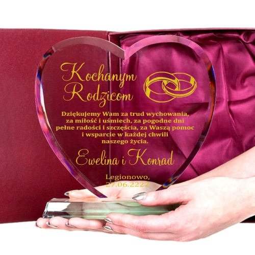 Serce z Grawerem podziękowanie dla Rodziców na Ślub Wesele Prezent z etui 0236W06a.jpg