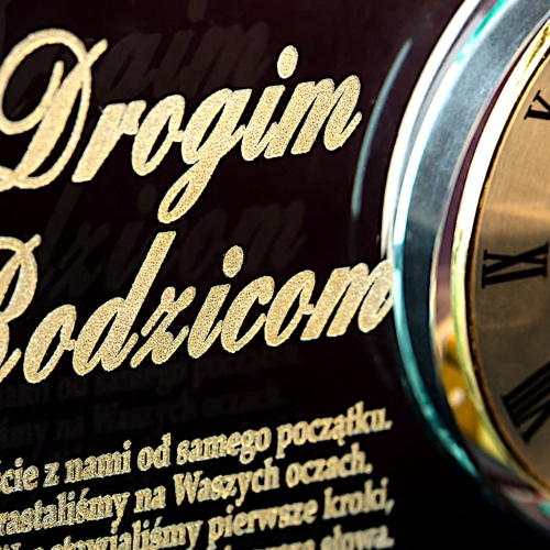 Szklane SERCE z dużym zegarem podziękowania dla rodziców dziadków świadków 1-99 urodziny rocznica ślubu 0274c.jpg