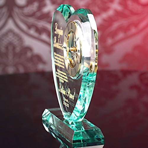 Szklane SERCE z dużym zegarem podziękowania dla rodziców dziadków świadków 1-99 urodziny rocznica ślubu 0274f.jpg