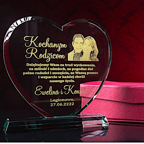 Grawerowana statuetka szklana ze zdjęciem grawerowanym prezent dla rodziców mamy taty babci dziadka dziadków znajomych na 1-99 urodziny rocznicę ślubu jubileusz firmy prezesa pracownika 0237a.jpg