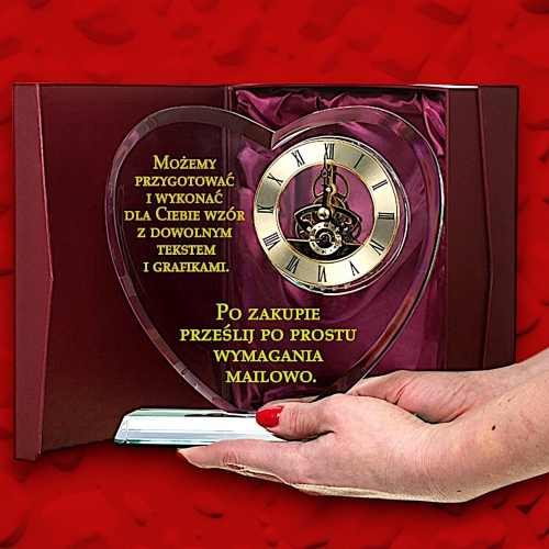 Piękne serce szklane z ogromnym metalowym zegarem i ozdobnym etui - możemy dla Ciebie wygrawerować dowolną dedykację dla każdej osoby i na każde wydarzenie 0274W00b.jpg
