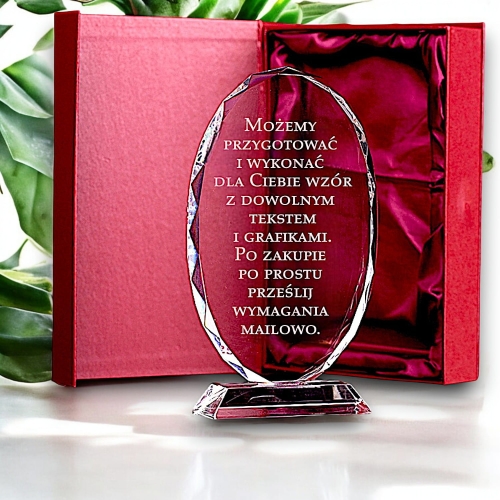 Piękna statuetka w kształcie owalu z ozdobnym etui prezentowym w cenie - możliwość dostosowania personalizacji do Twoich potrzeb i wymagań - szybka wysyłka 0151W00c.jpg